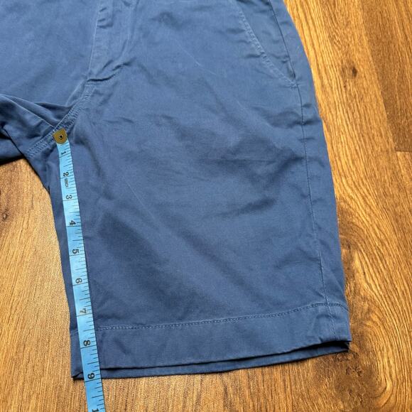 Brooks Brothers Red Fleece Men Blue Chino Cotton Shorts Size 32 Preppy 9" Inseam - Picture 7 of 7